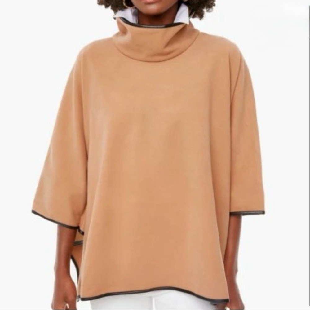 Tuckernuck Piper Poncho - Leather Trim